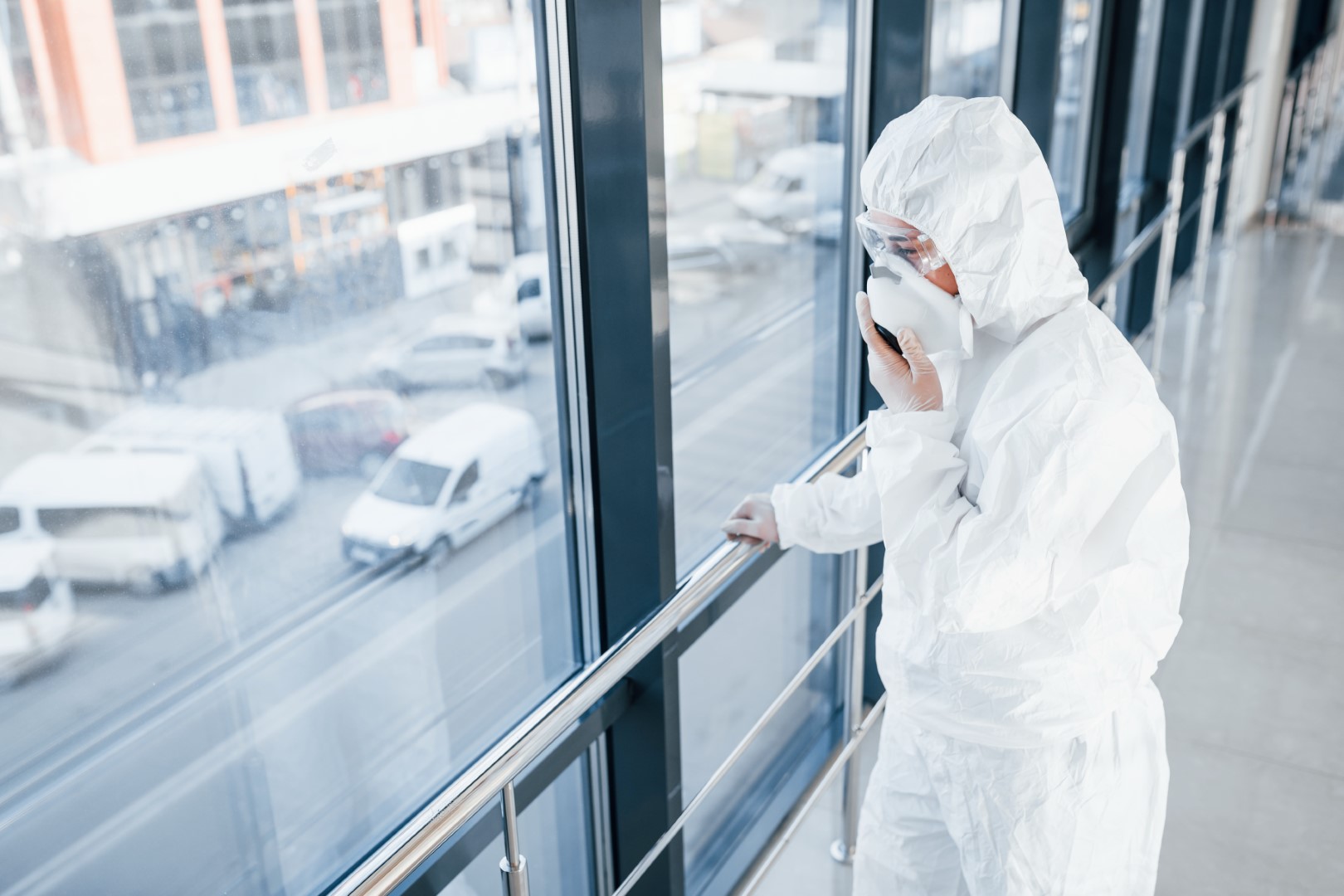 female doctor scientist in lab coat defensive eye 2023 11 27 05 15 12 utc Large